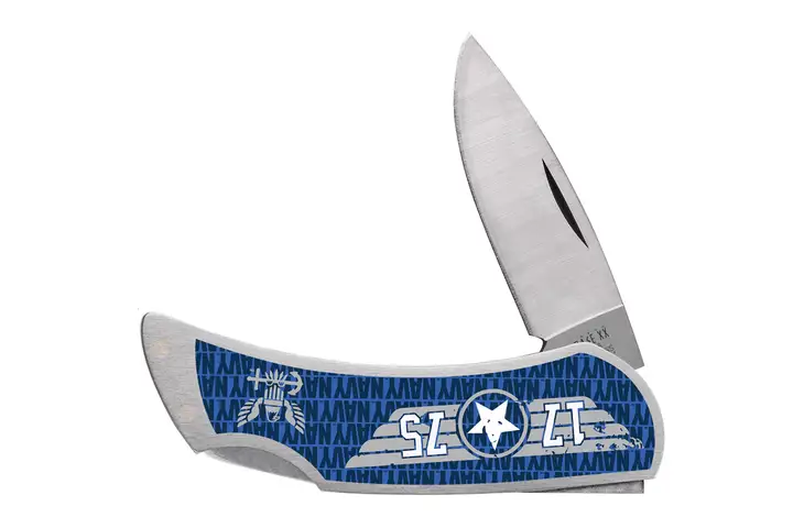 Case U.S. Navy Lockback Stainless Steel Folding Knife - view 2